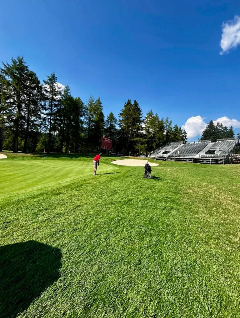 Golfing with a View? Crans-Montana always delivers ⛳️🏌🏻⛰️☀️